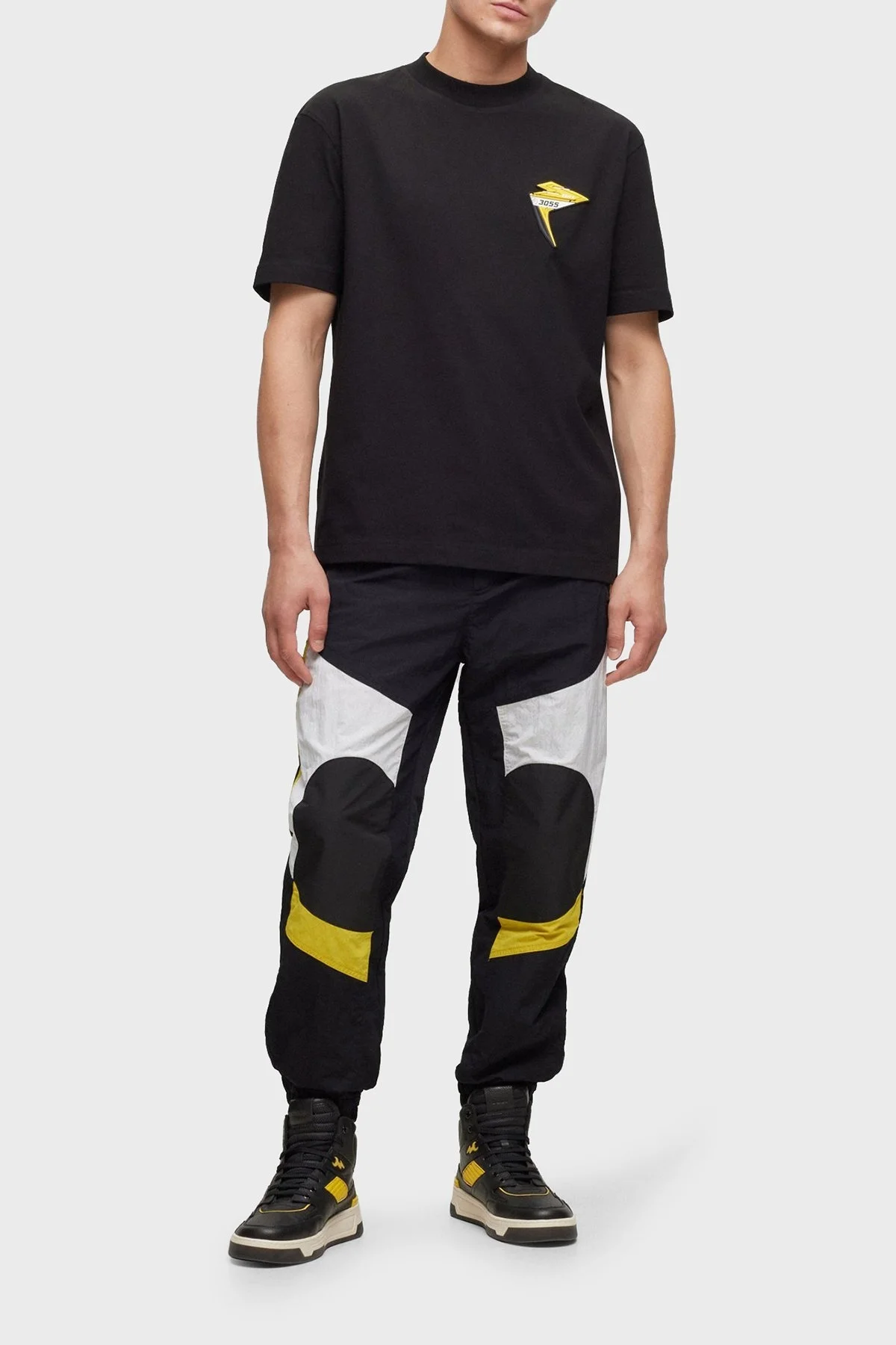 Boss Bisiklet Yaka Pamuklu Regular Fit Erkek T Shirt 50498409 001 SİYAH - 3