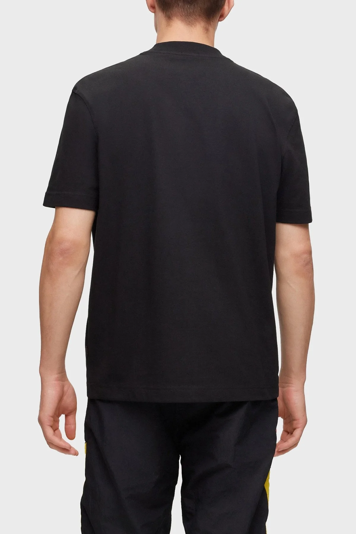 Boss Bisiklet Yaka Pamuklu Regular Fit Erkek T Shirt 50498409 001 SİYAH - 4