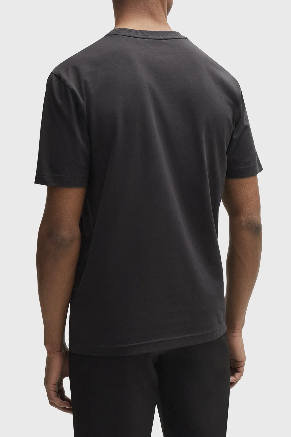 Boss Bisiklet Yaka Regular Fit Pamuklu Erkek T Shirt 50513004 016 SİYAH - 4