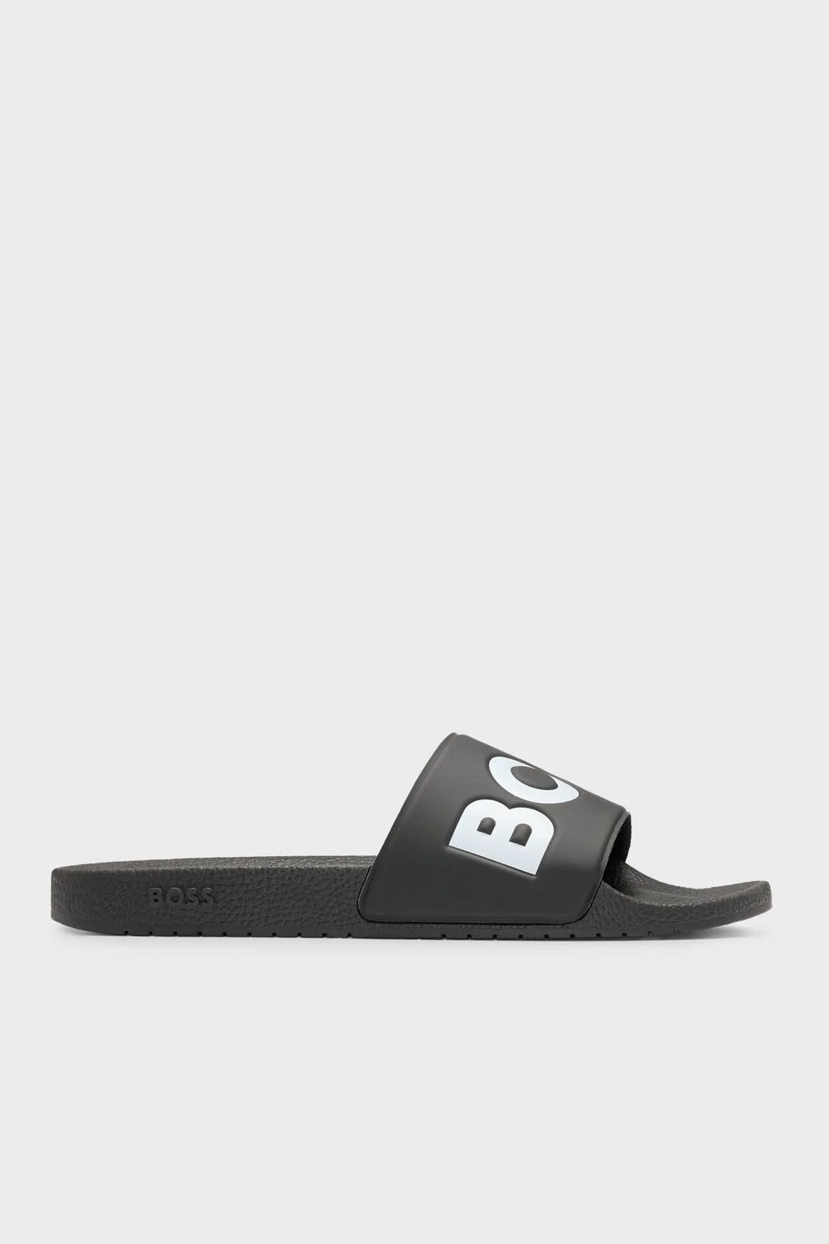 Boss Büyük Logolu Erkek Terlik 50536835 002 SİYAH-BEYAZ - 1
