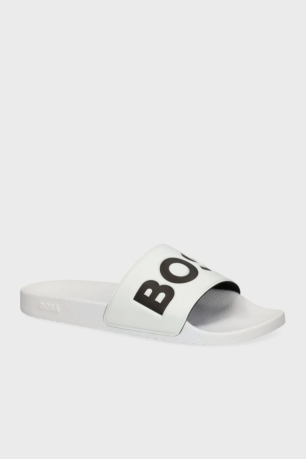 Boss Büyük Logolu Erkek Terlik 50536835 101 BEYAZ-SİYAH - 3