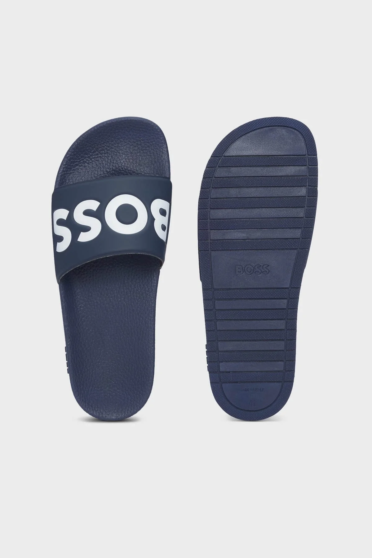 Boss Büyük Logolu Erkek Terlik 50536835 405 LACİVERT-BEYAZ - 4