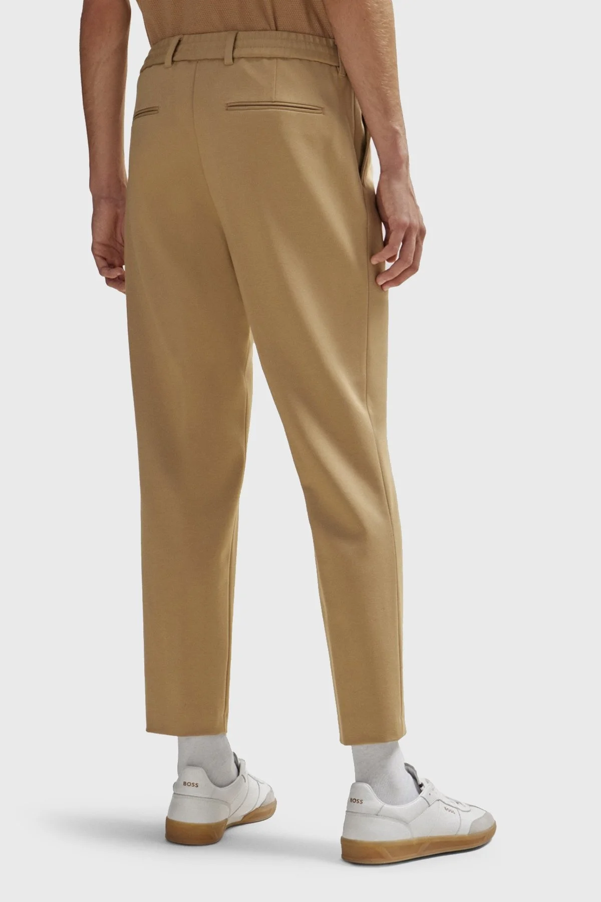 Boss Büzgü İpli Streç Kumaştan Relaxed Fit Erkek Pantolon 50509536 260 KAHVE - 3