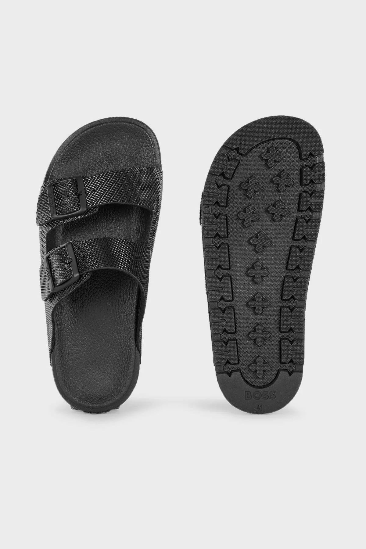 Boss Çift Bantlı Erkek Terlik 50466376 001 SİYAH - 4