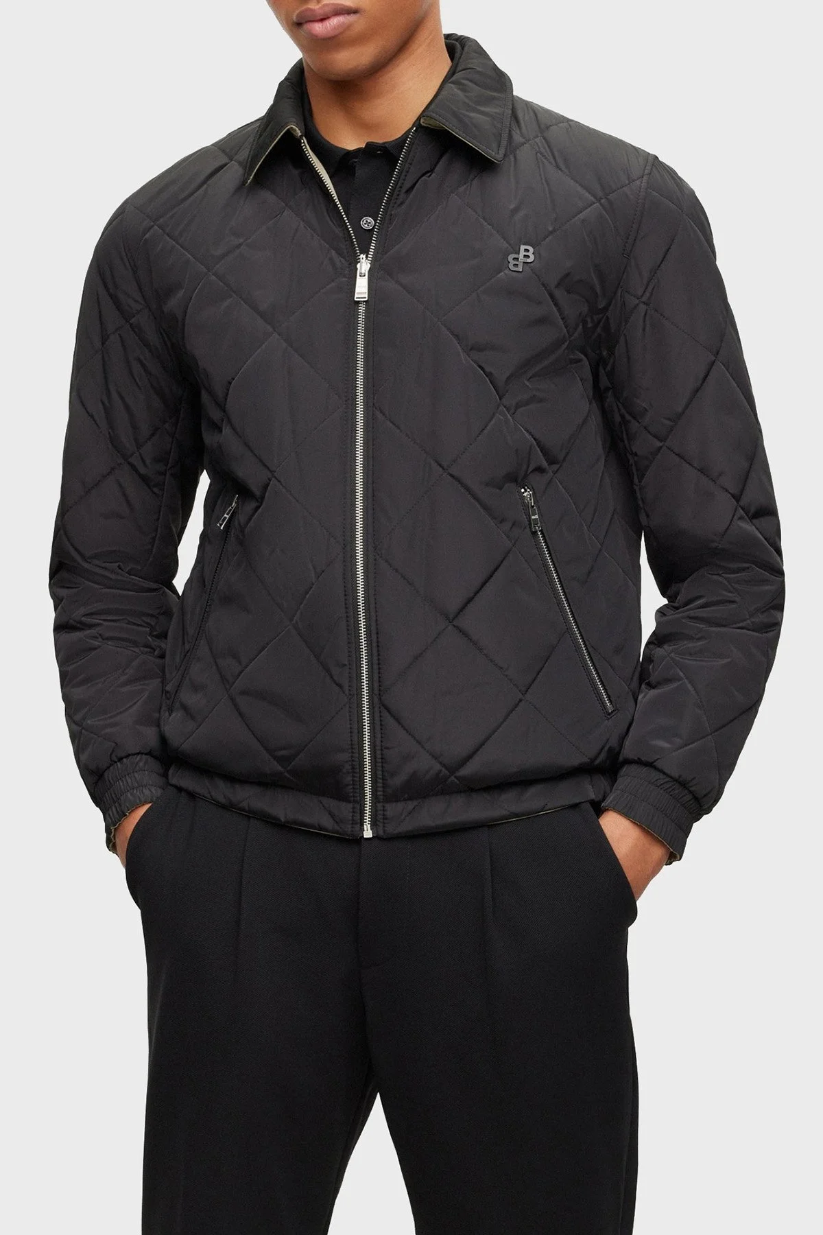 Boss Çift Taraflı Su Tutmaz Regular Fit Kapitone Erkek Mont 50493691 001 SİYAH - 1