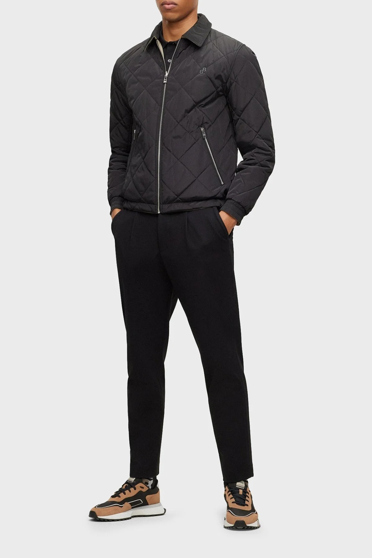 Boss Çift Taraflı Su Tutmaz Regular Fit Kapitone Erkek Mont 50493691 001 SİYAH - 4