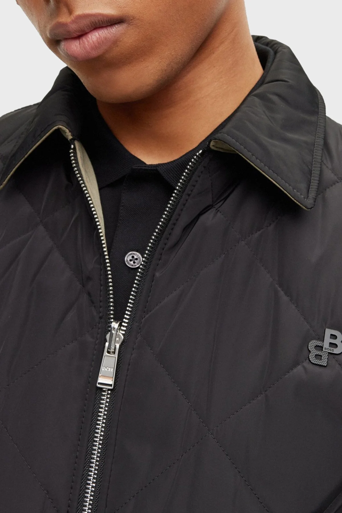 Boss Çift Taraflı Su Tutmaz Regular Fit Kapitone Erkek Mont 50493691 001 SİYAH - 5