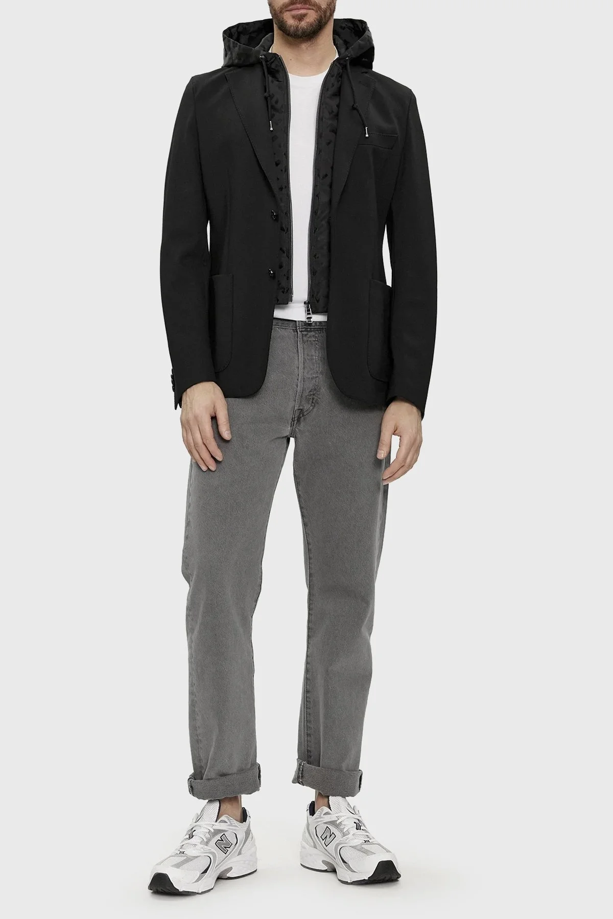 Boss Çıkarılabilir İç Kapüşonlu Slim Fit Erkek Ceket 50509529 001 SİYAH - 3
