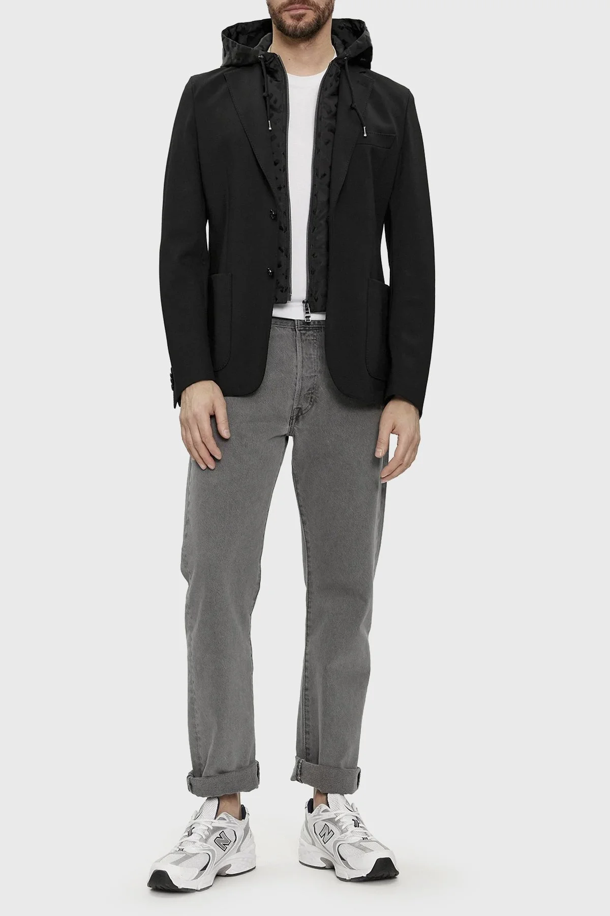Boss Çıkarılabilir İç Kapüşonlu Slim Fit Erkek Ceket 50509529 001 SİYAH - 3