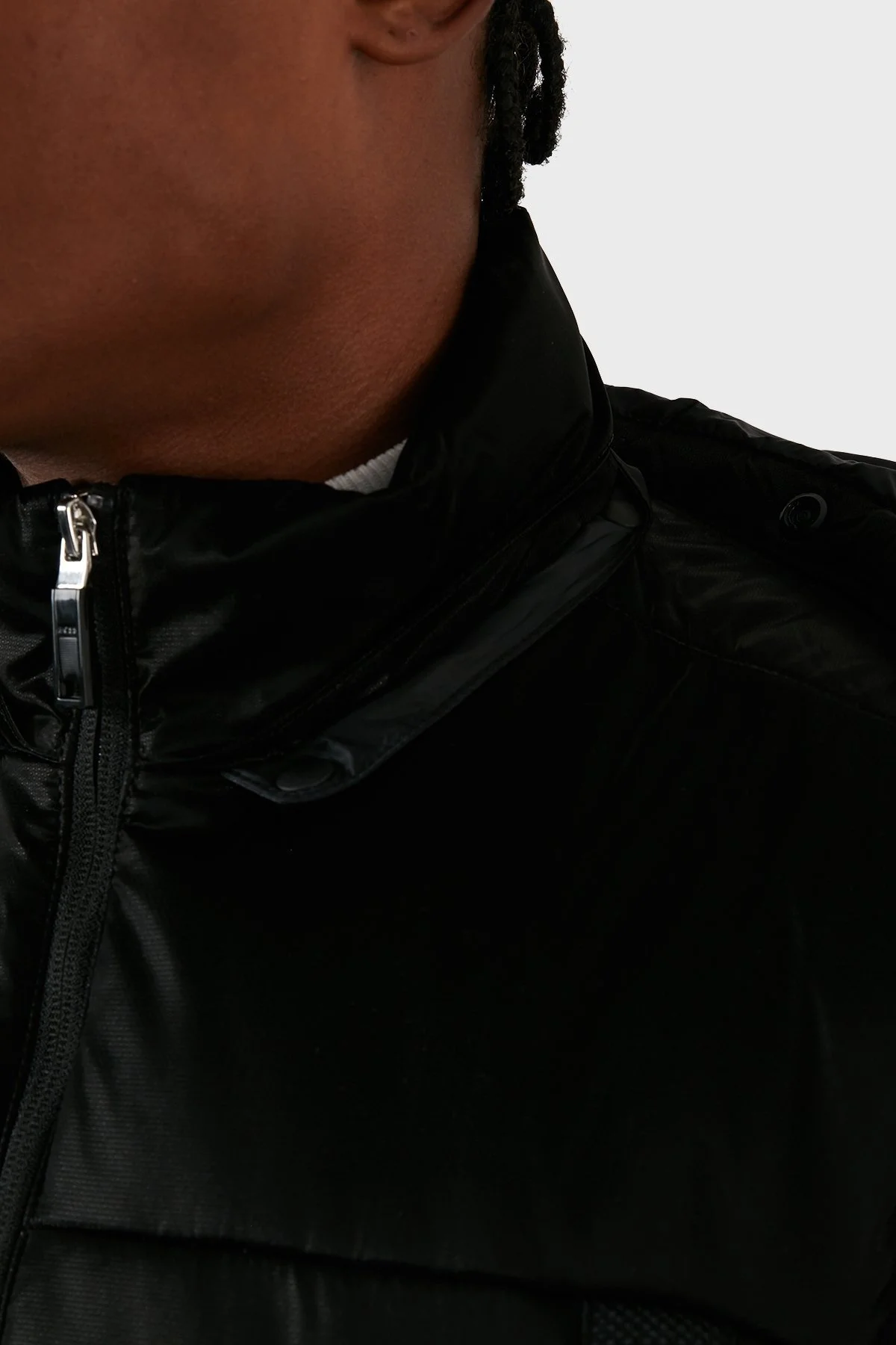 Boss Çıkarılabilir Kapüşonlu Fermuarlı Regular Fit Erkek Yelek 50497650 001 SİYAH - 11