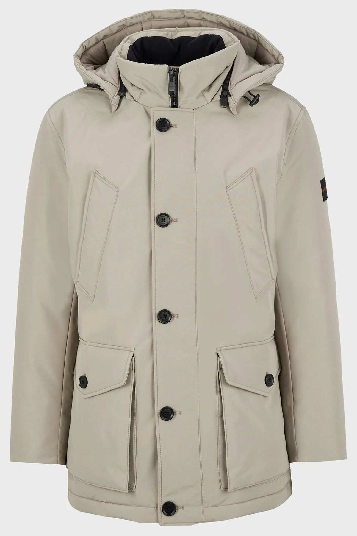 Boss Çıkarılabilir Kapüşonlu Relaxed Fit Cepli Erkek Mont 50477966 090 YEŞİL - 5