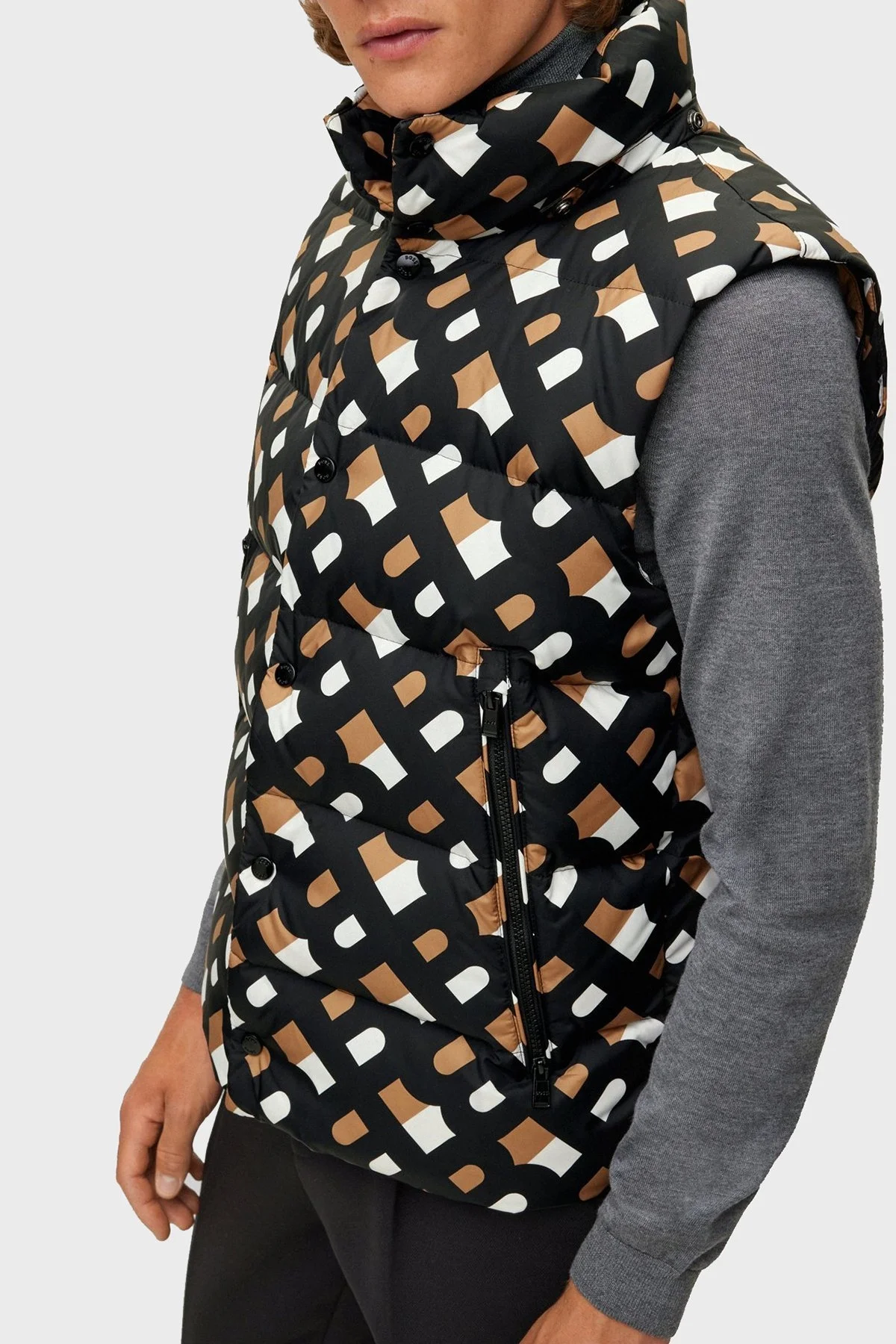 Boss Çıkarılabilir Kapüşonlu Su Geçirmez Regular Fit Erkek Mont 50477420 001 SİYAH - 5