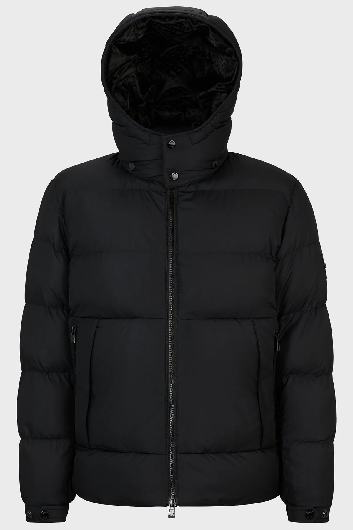 Boss Çıkarılabilir Kapüşonlu Su İtici Comfort Fit Erkek Mont 50497836 001 SİYAH - 6