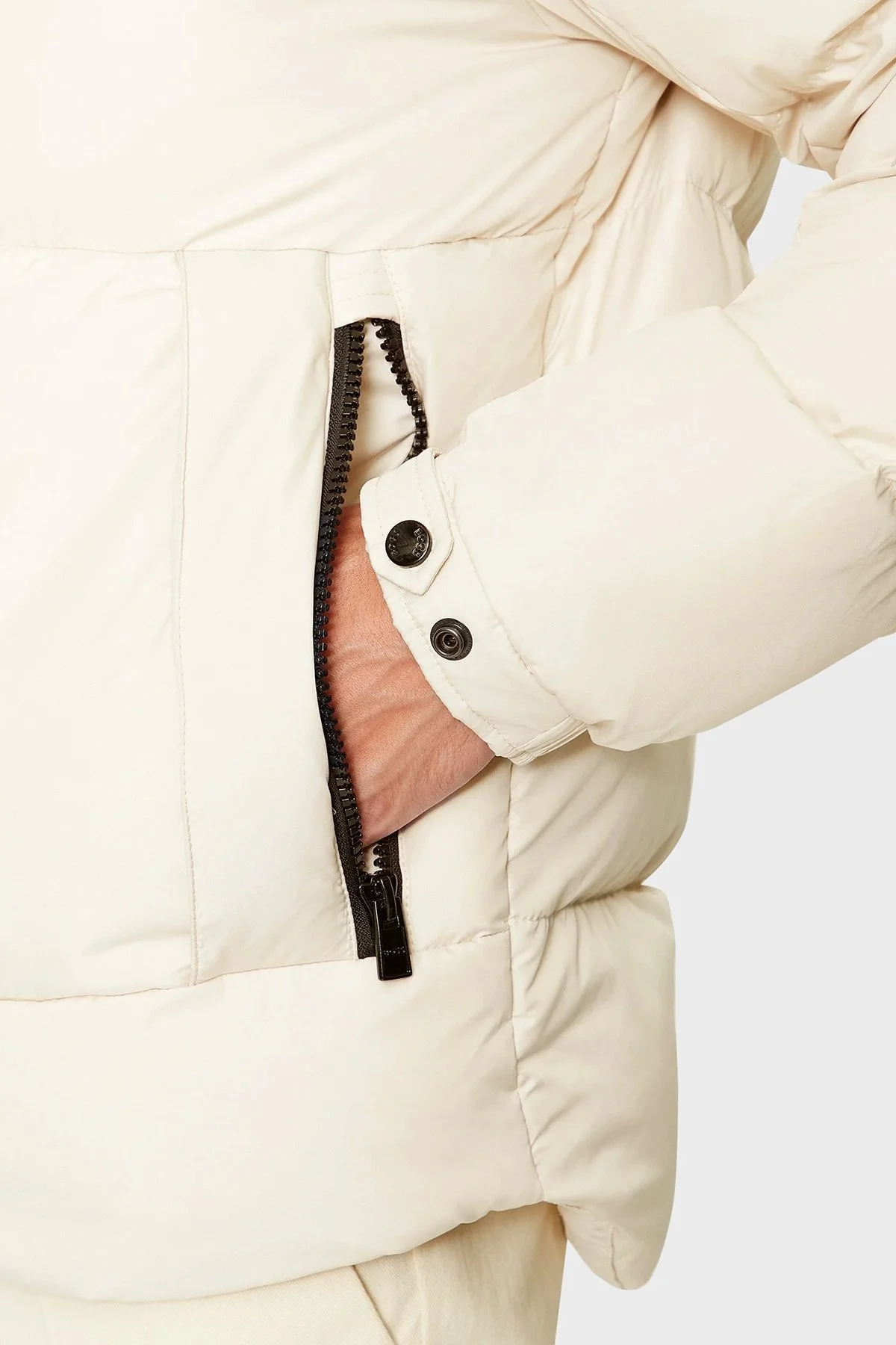 Boss Çıkarılabilir Kapüşonlu Su İtici Comfort Fit Erkek Mont 50497836 131 EKRU - 6