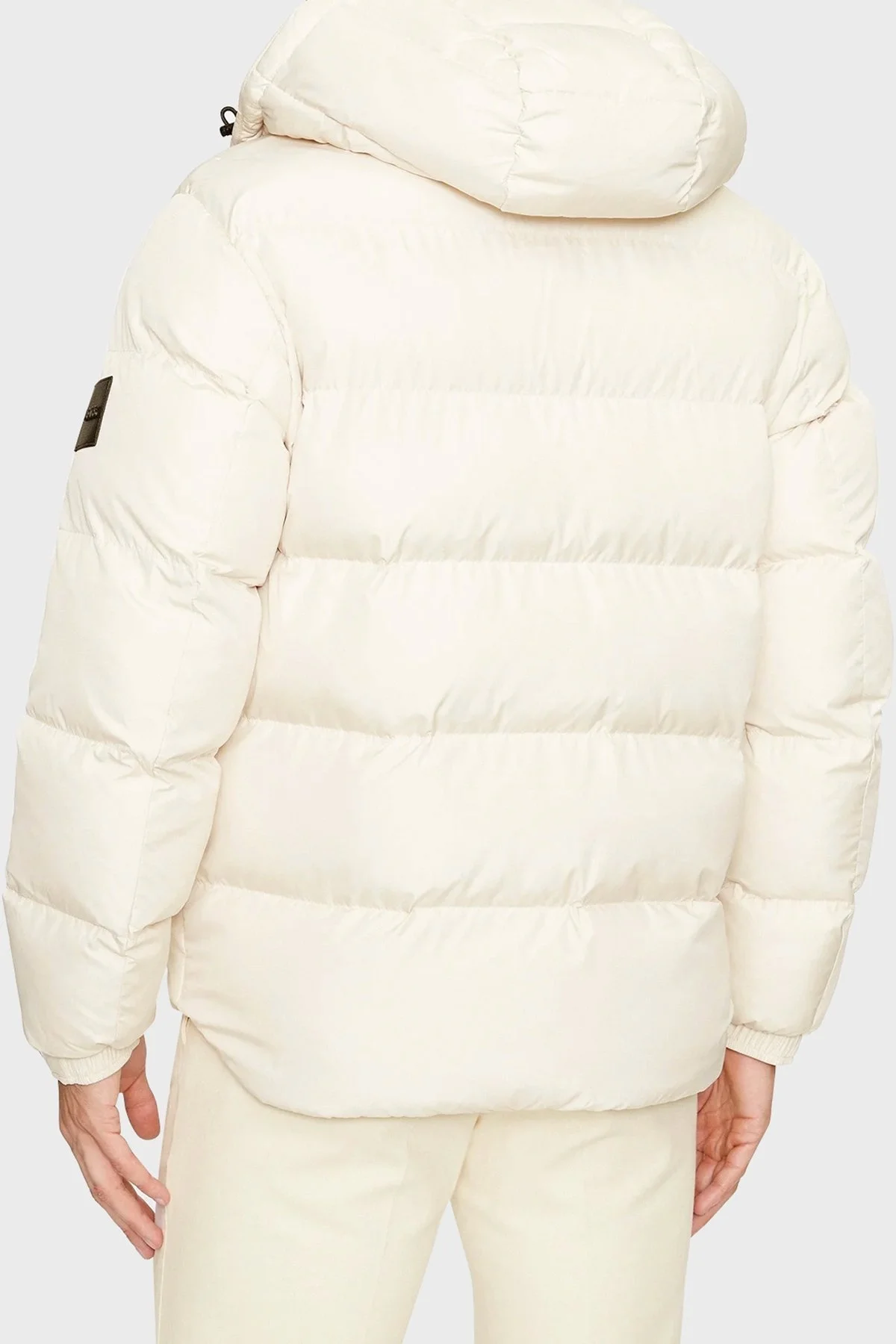 Boss Çıkarılabilir Kapüşonlu Su İtici Comfort Fit Erkek Mont 50497836 131 EKRU - 7