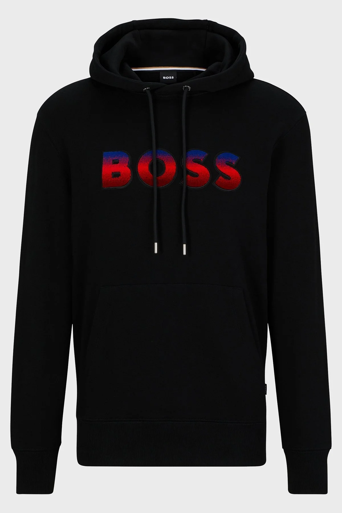 Boss Degrade Logolu Pamuklu Kapüşonlu Regular Fit Erkek Sweat 50499560 001 SİYAH - 5