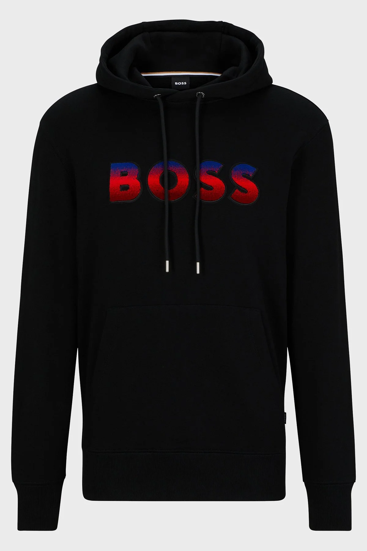 Boss Degrade Logolu Pamuklu Kapüşonlu Regular Fit Erkek Sweat 50499560 001 SİYAH - 5