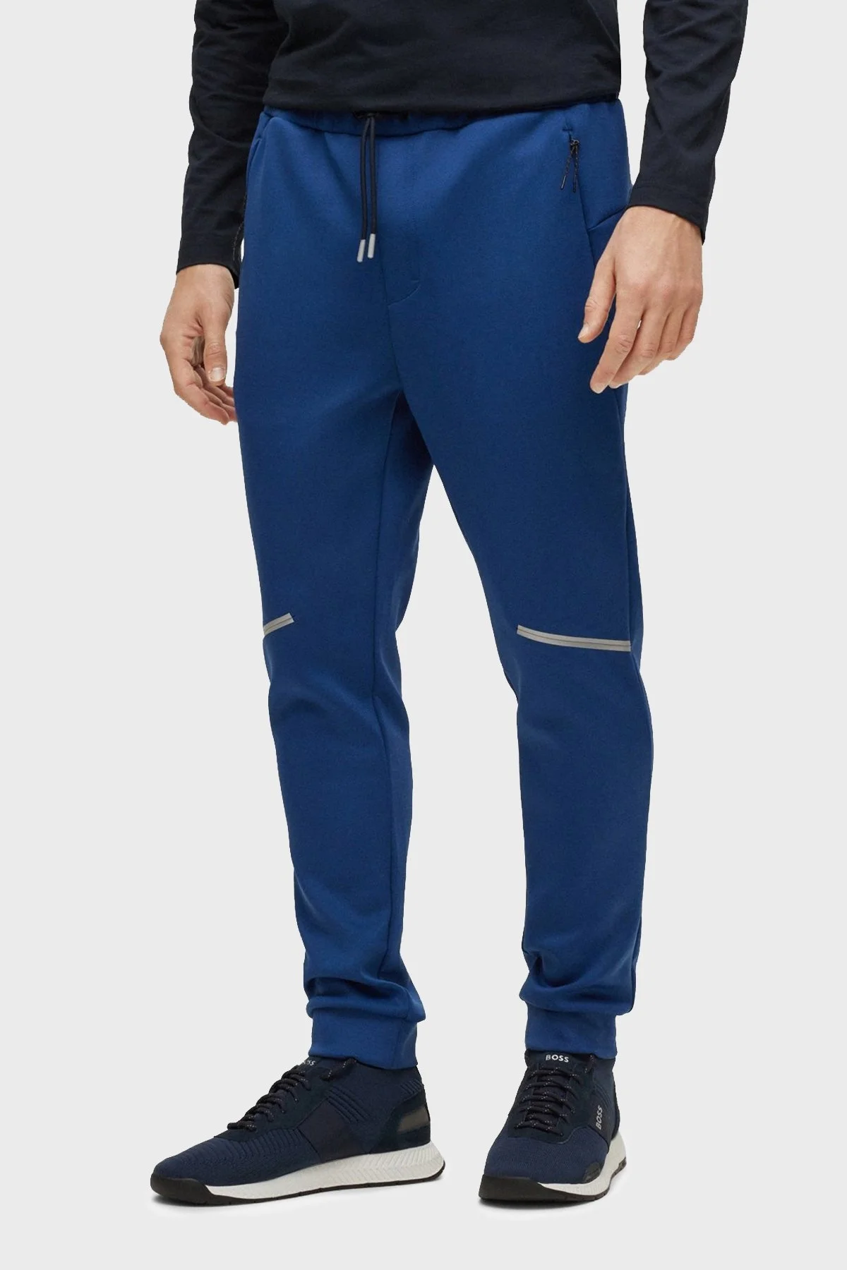 Boss Dekoratif Reflektif Detaylı Regular Fit Erkek Pantolon 50483362 402 LACİVERT - 2