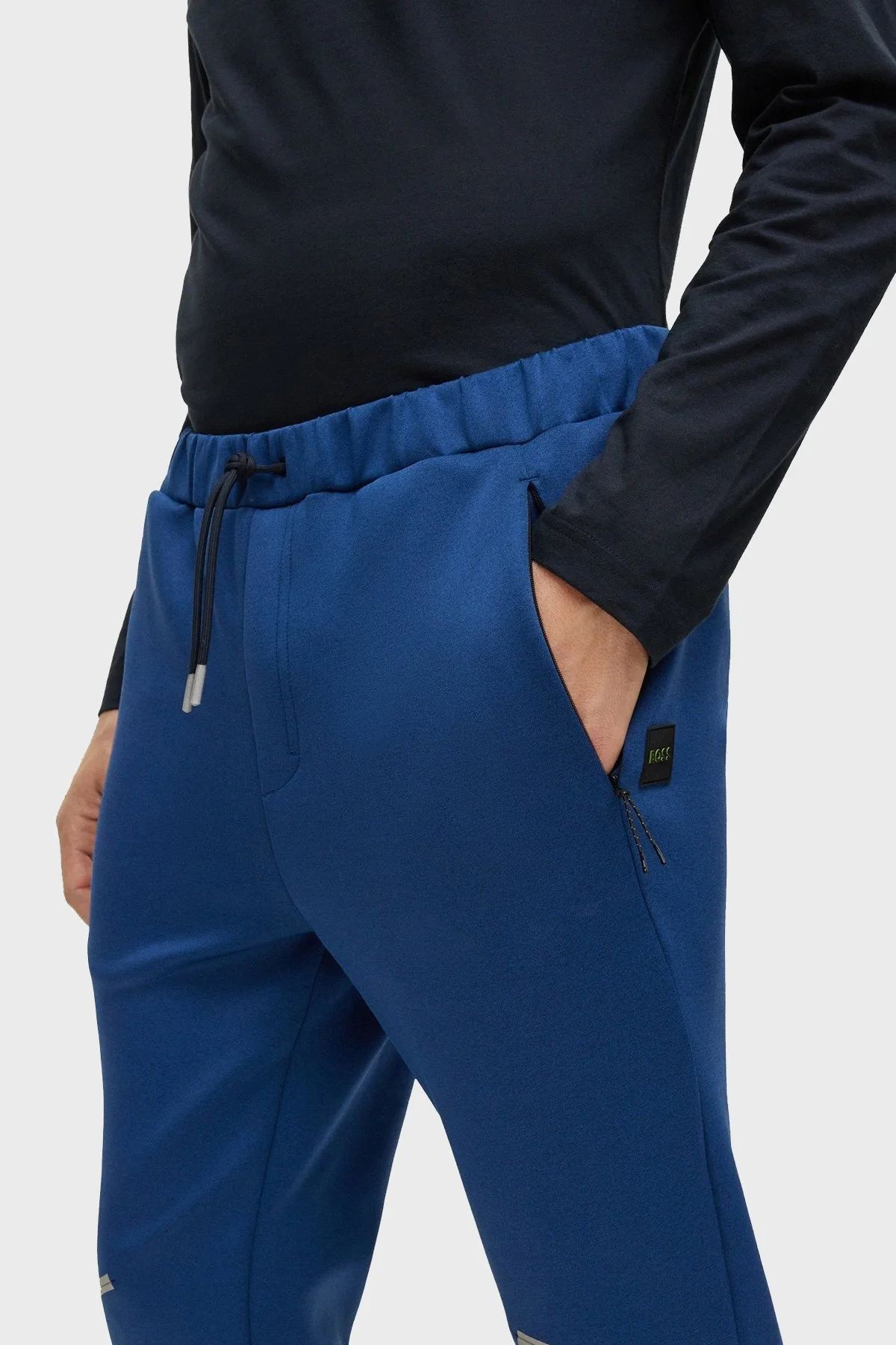 Boss Dekoratif Reflektif Detaylı Regular Fit Erkek Pantolon 50483362 402 LACİVERT - 4