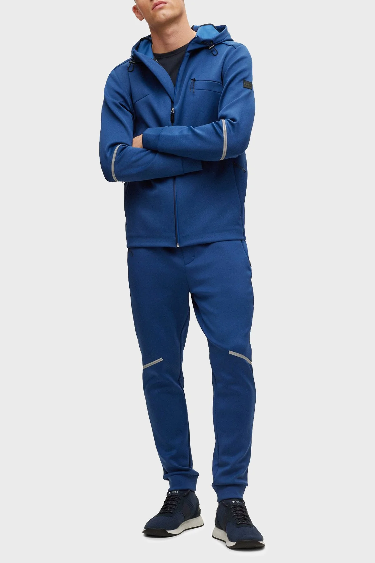 Boss Dekoratif Reflektif Detaylı Regular Fit Erkek Pantolon 50483362 402 LACİVERT - 1