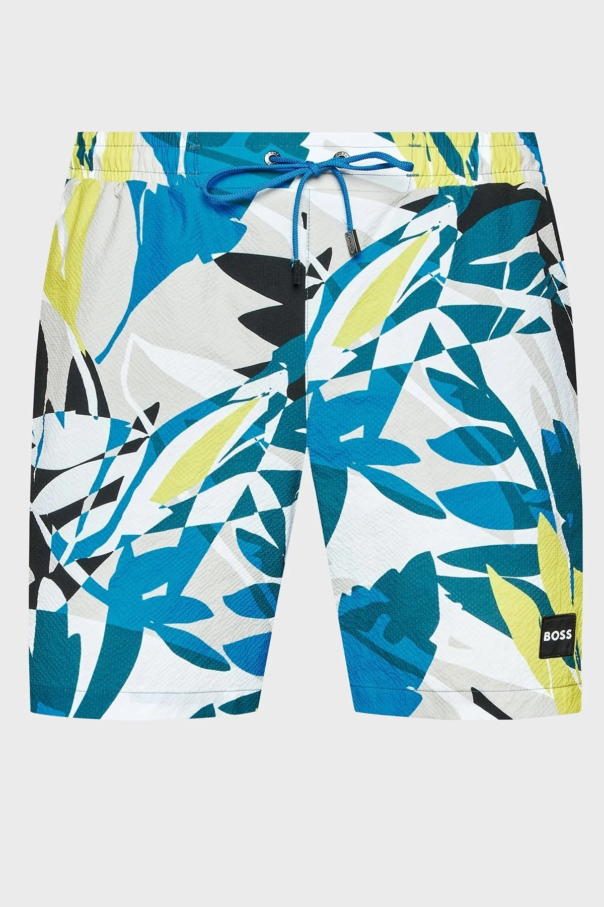 Boss Deniz Şort Desenli Belden Bağlamalı Cepli Erkek Mayo Short 50469326 271 MAVİ-BEYAZ - 5