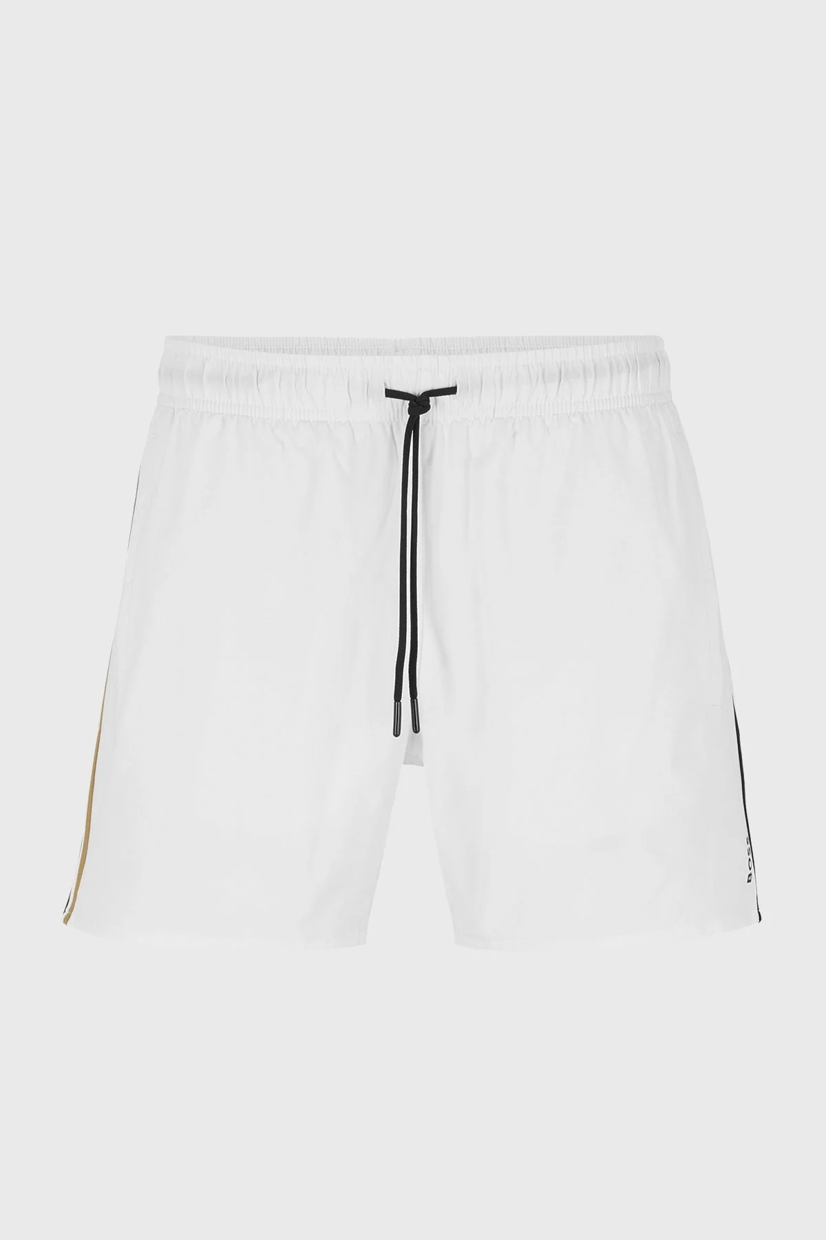 Boss Deniz Şortu Belden Bağlamalı Cepli Erkek Mayo Short 50491594 100 BEYAZ - 4