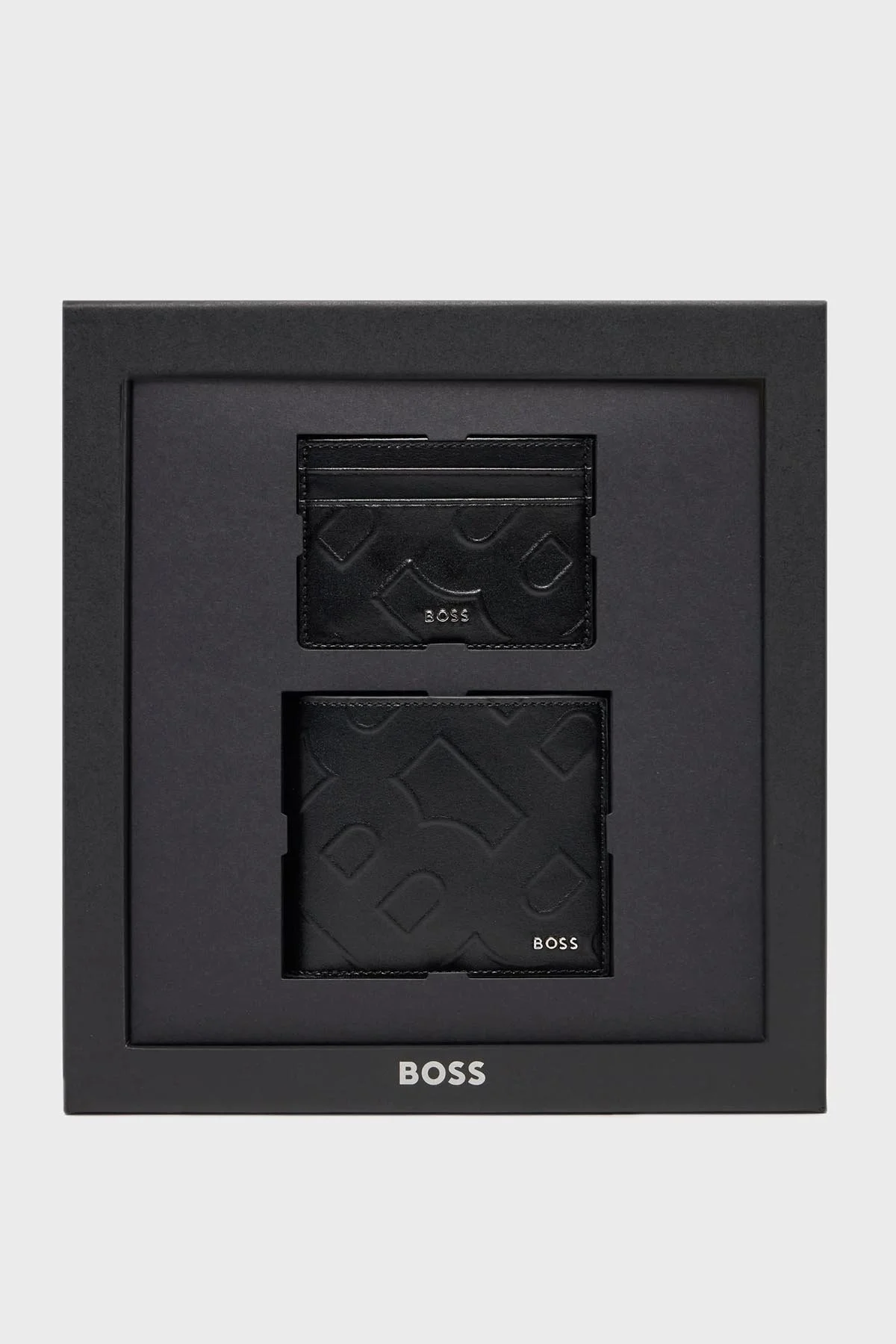 Boss Deri 2li Cüzdan Seti Erkek Cüzdan Takım 50513668 001 SİYAH - 1