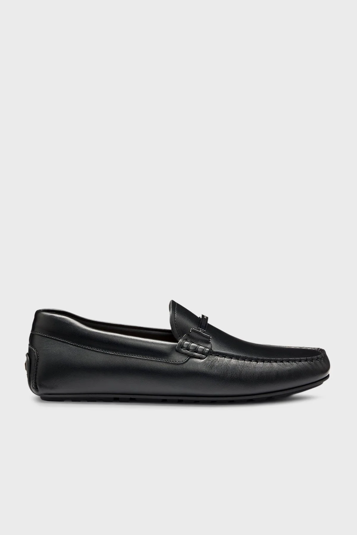 Boss Deri Aksesuar Detaylı Loafer Erkek Ayakkabı 50548100 001 SİYAH - 1