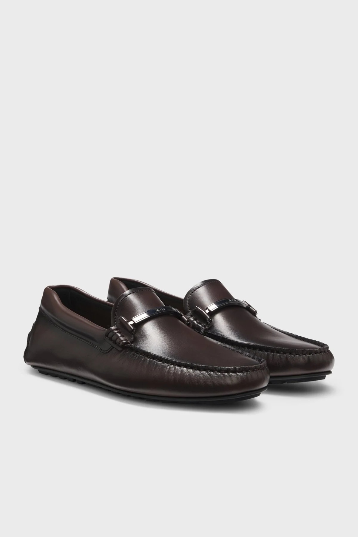 Boss Deri Aksesuar Detaylı Loafer Erkek Ayakkabı 50548100 205 Kahve - 3