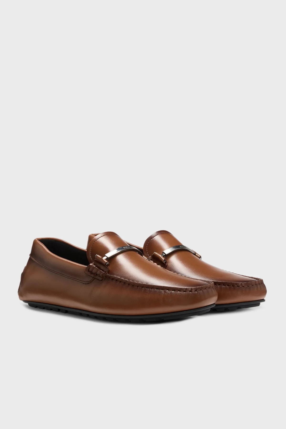 Boss Deri Aksesuar Detaylı Loafer Erkek Ayakkabı 50548100 210 KAHVE - 3