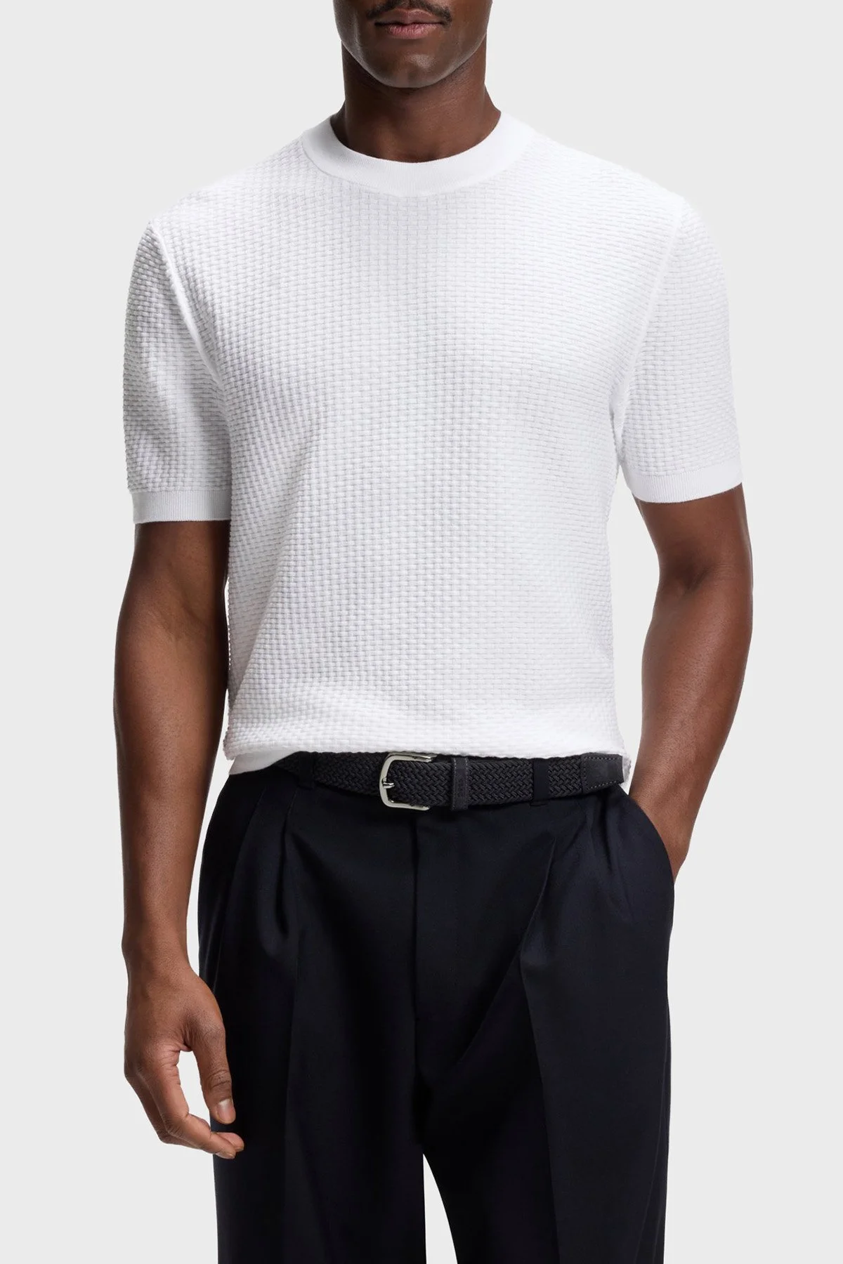 Boss Deri Detaylı Erkek Kemer 50537169 401 LACİVERT - 2