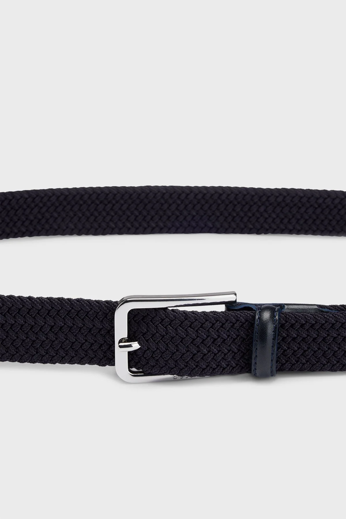 Boss Deri Kaplamalı Dokuma Erkek Kemer 50481026 410 LACİVERT - 4