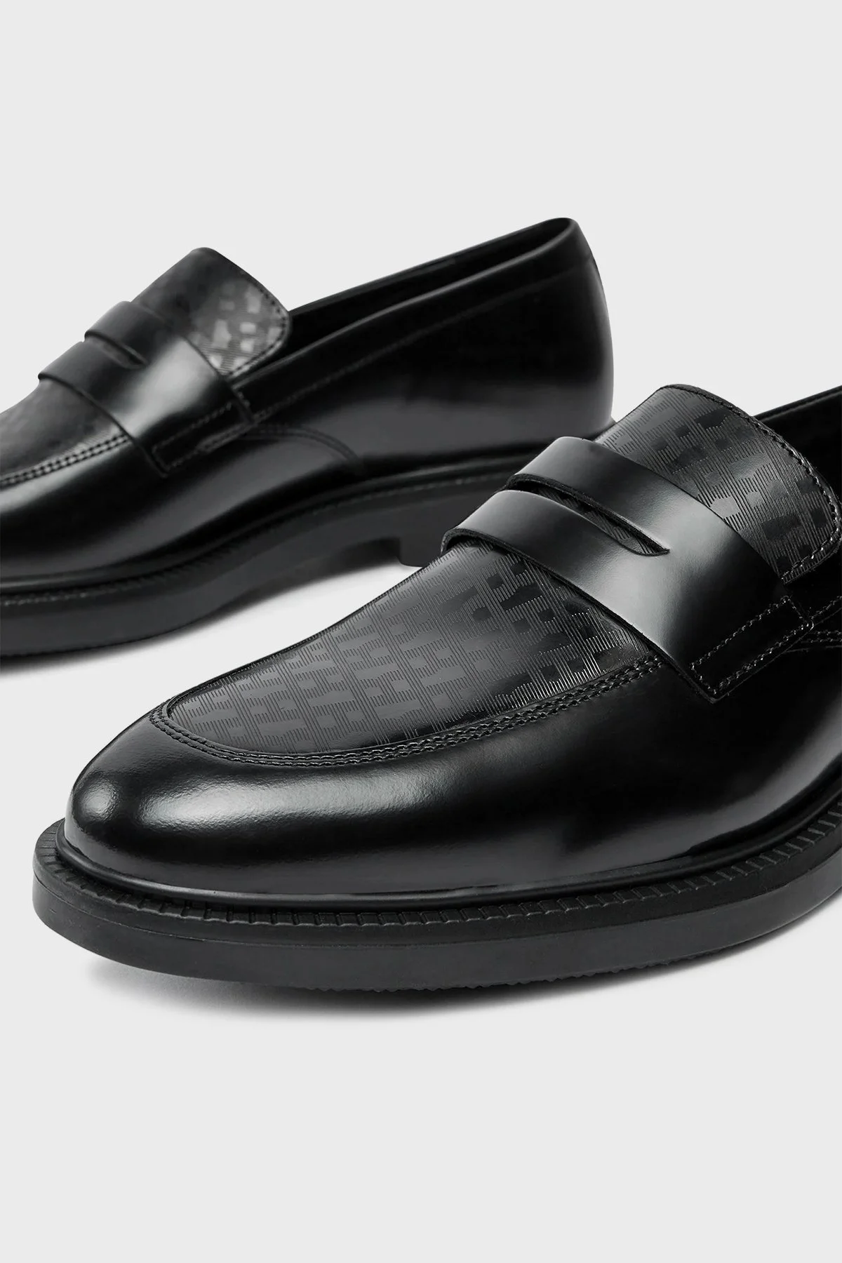 Boss Deri Loafer Erkek Ayakkabı 50523282 001 SİYAH - 5