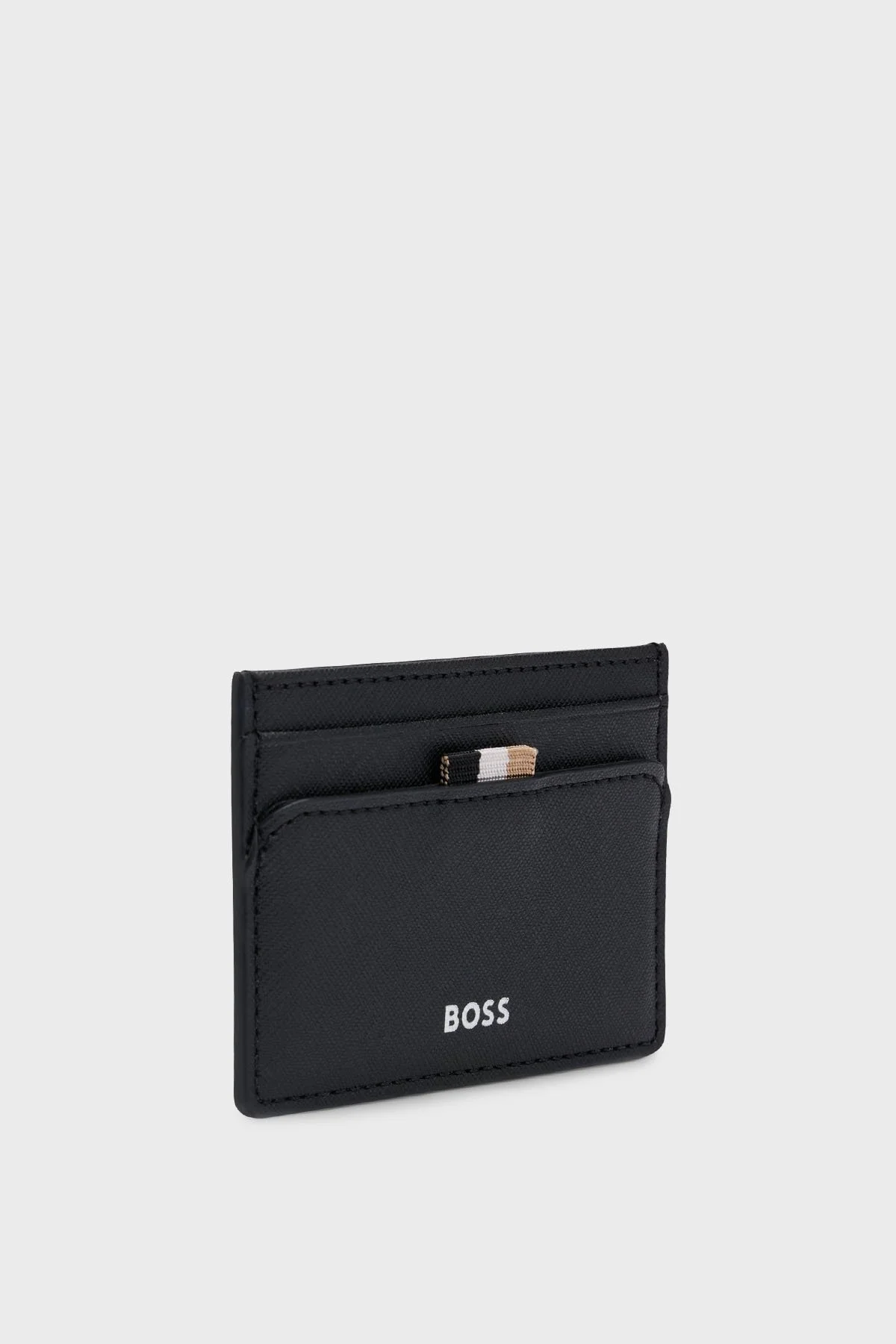 Boss Deri Logolu Erkek Kartlık 50529548 001 SİYAH - 4