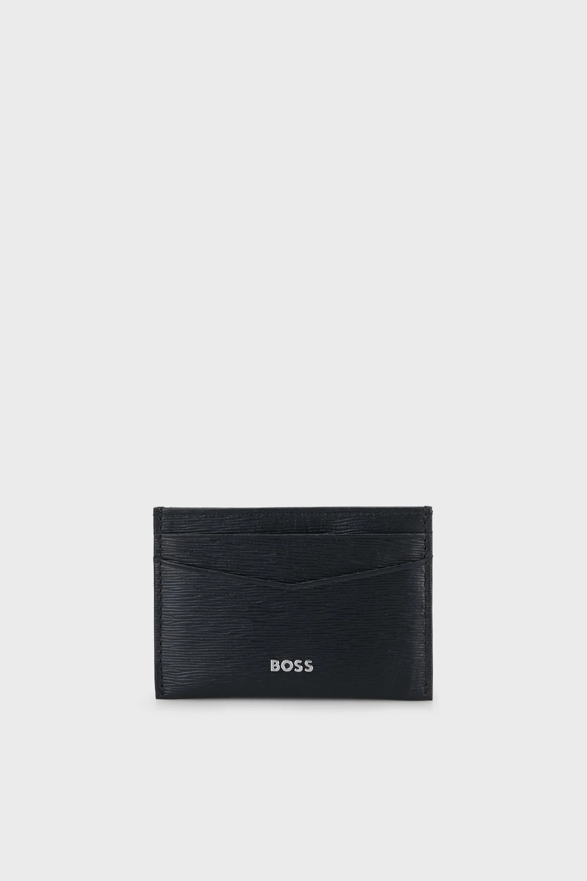 Boss Deri Logolu Erkek Kartlık 50568386 004 Siyah - 1