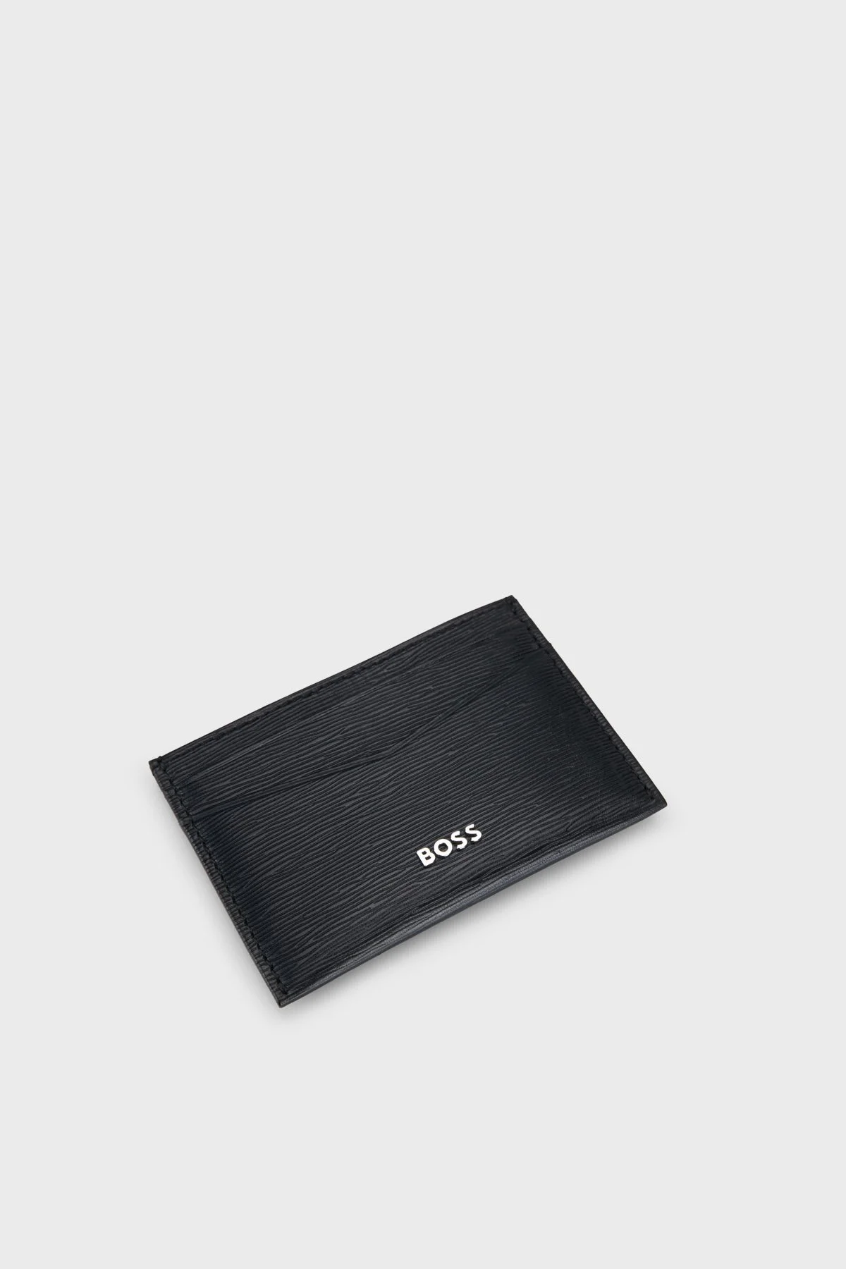 Boss Deri Logolu Erkek Kartlık 50568386 004 Siyah - 3
