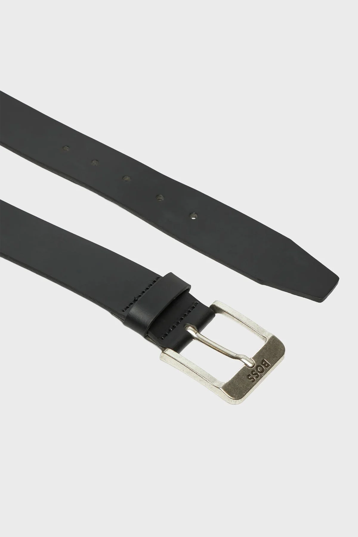 Boss Deri Logolu Erkek Kemer 50512795 001 SİYAH - 2