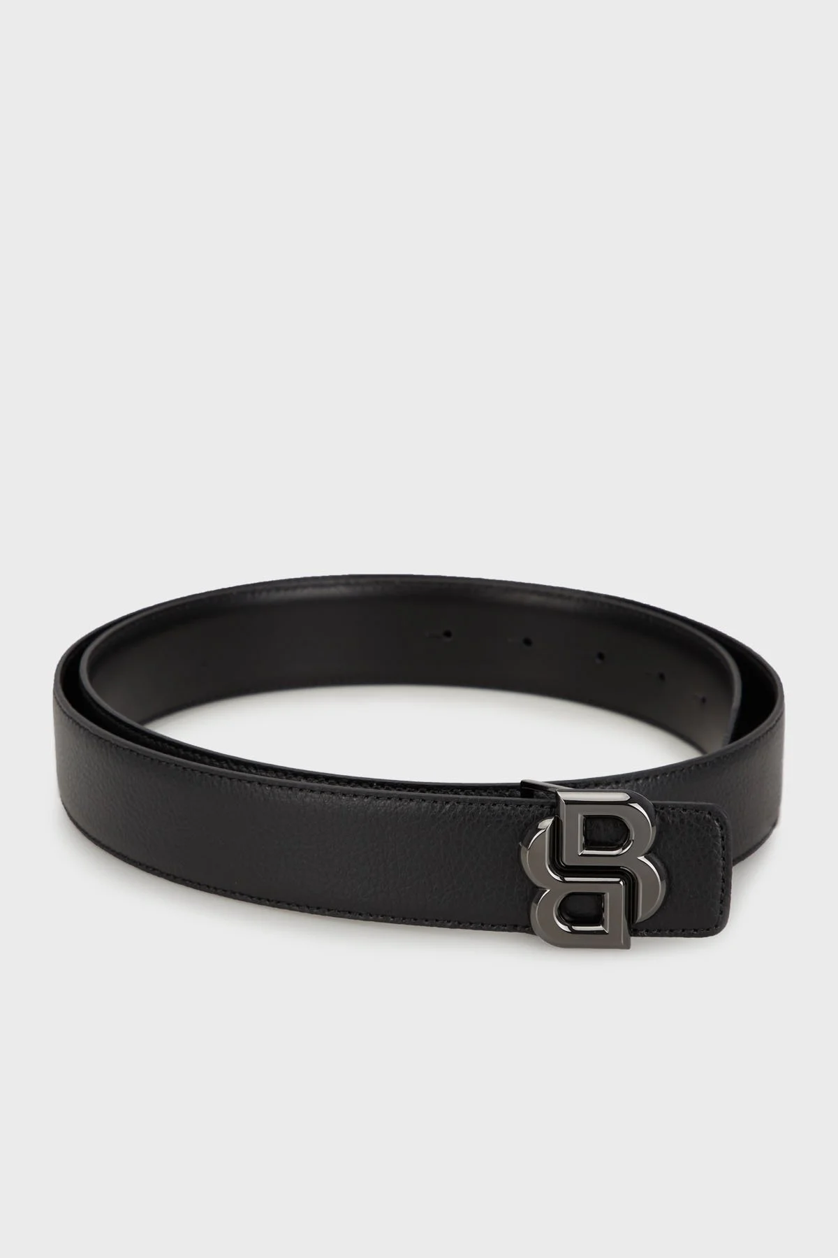 Boss Deri Logolu Erkek Kemer 50529609 001 SİYAH - 3