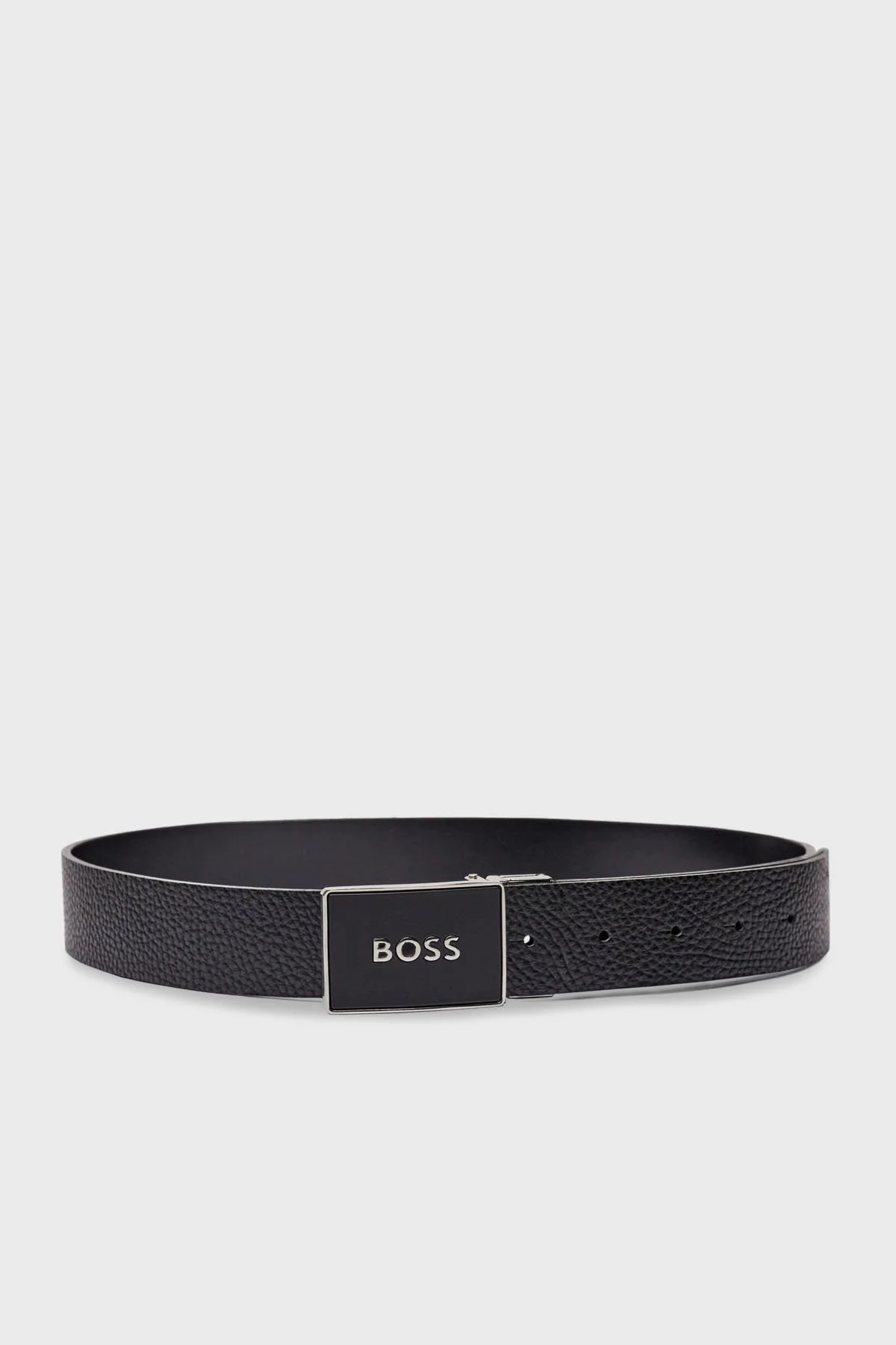 Boss Deri Logolu Erkek Kemer 50529690 001 SİYAH - 7