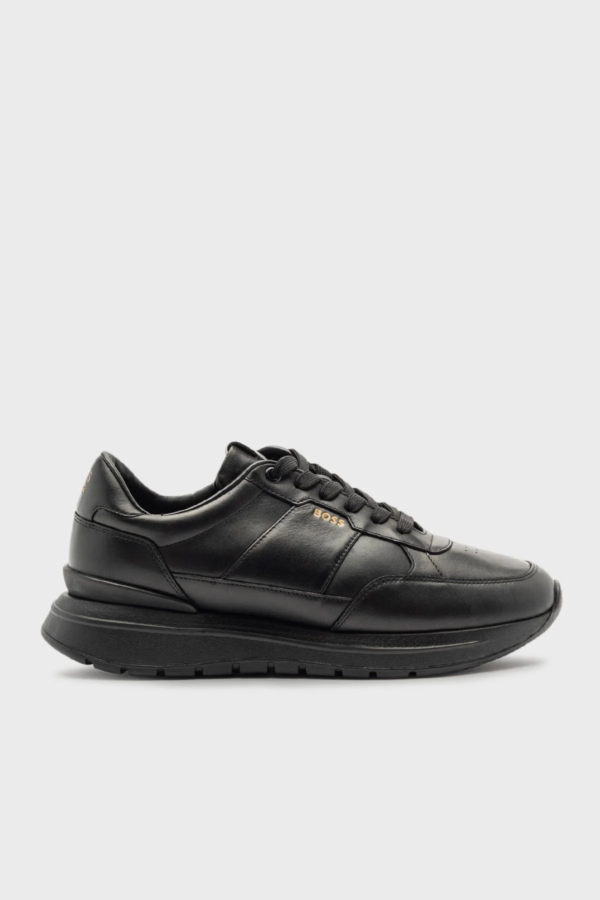 Boss Deri Logolu Sneaker Erkek Ayakkabı 50529502 005 SİYAH - 1
