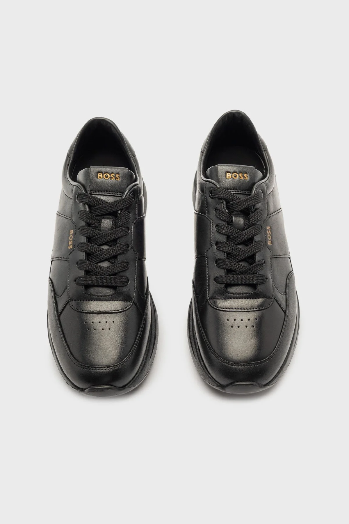 Boss Deri Logolu Sneaker Erkek Ayakkabı 50529502 005 SİYAH - 3