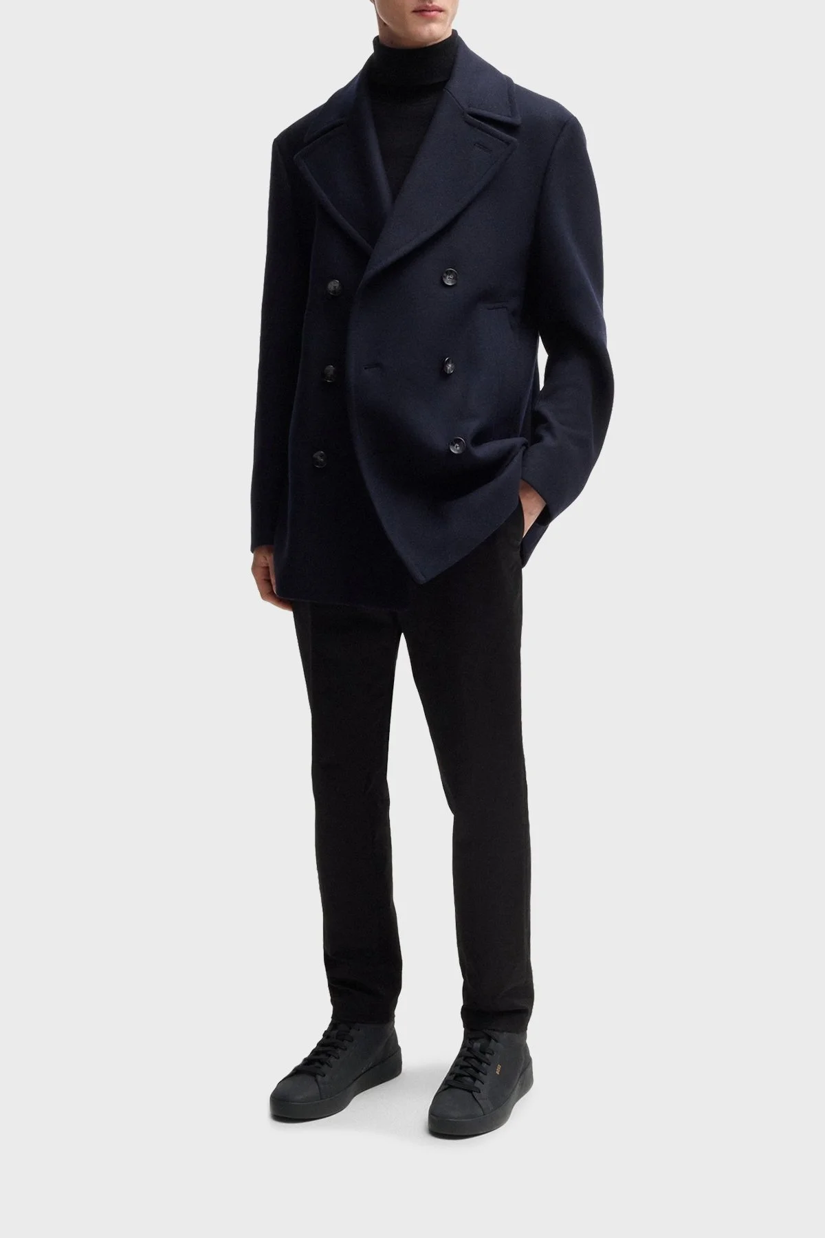 Boss Deri Logolu Sneaker Erkek Ayakkabı 50529521 005 SİYAH - 2