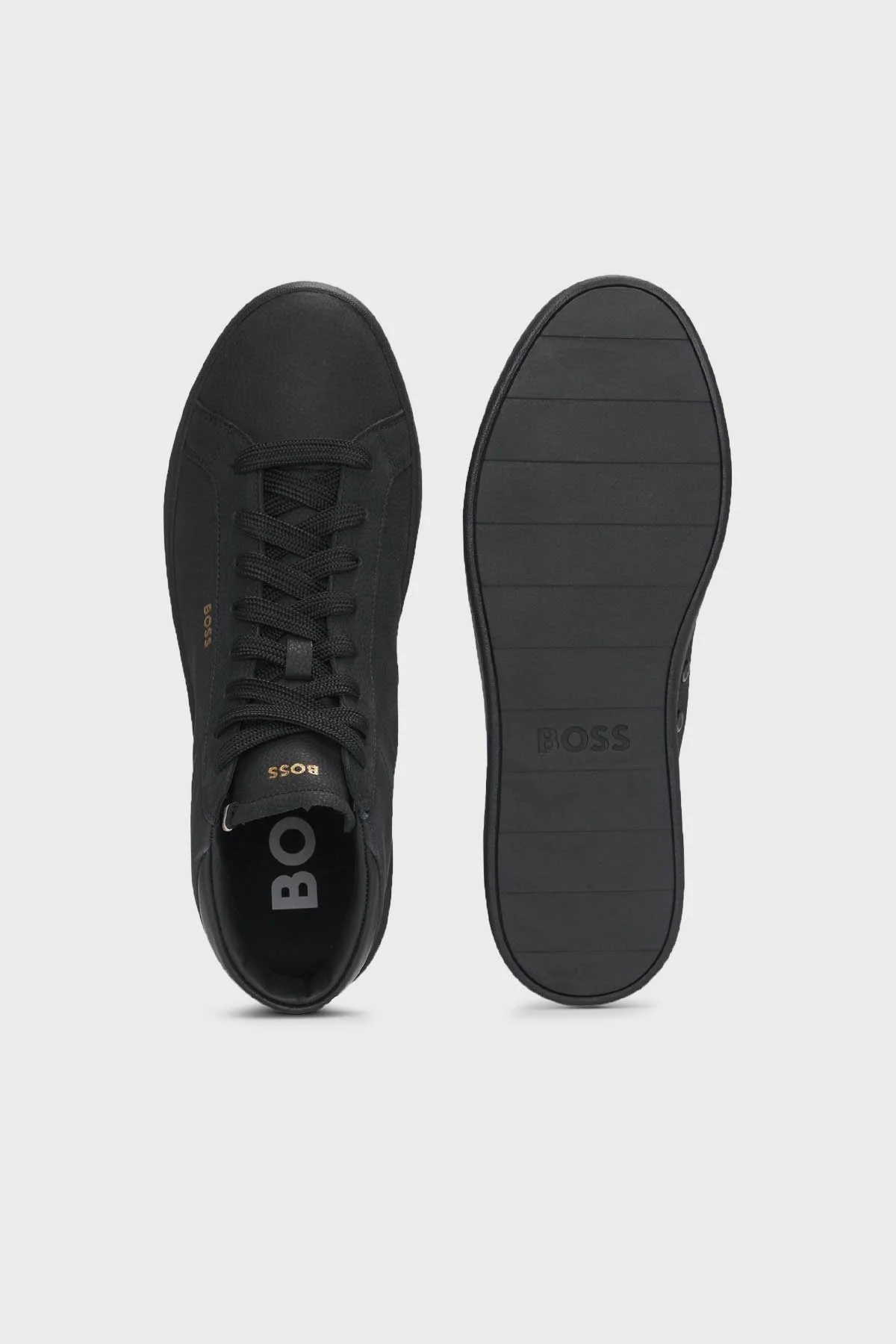 Boss Deri Logolu Sneaker Erkek Ayakkabı 50529521 005 SİYAH - 4