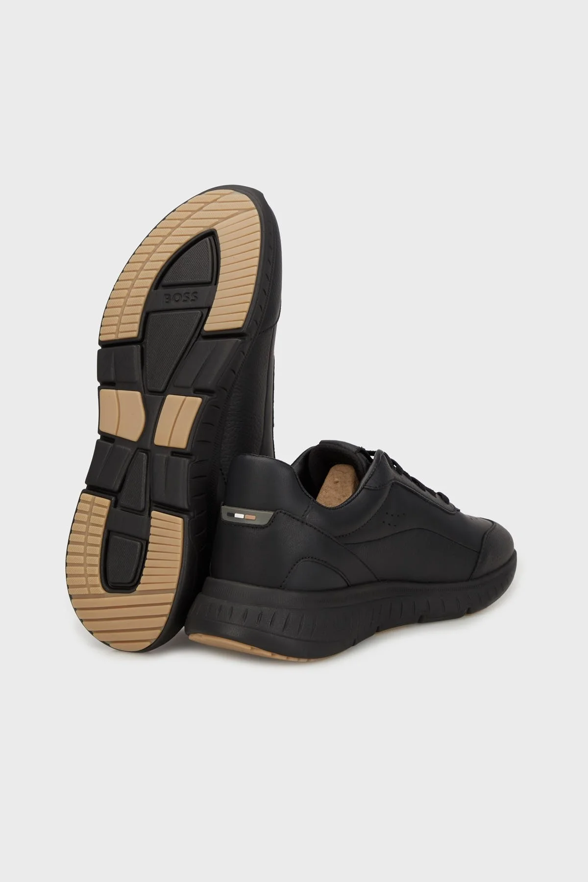 Boss Deri Logolu Sneaker Erkek Ayakkabı 50552902 005 SİYAH - 4