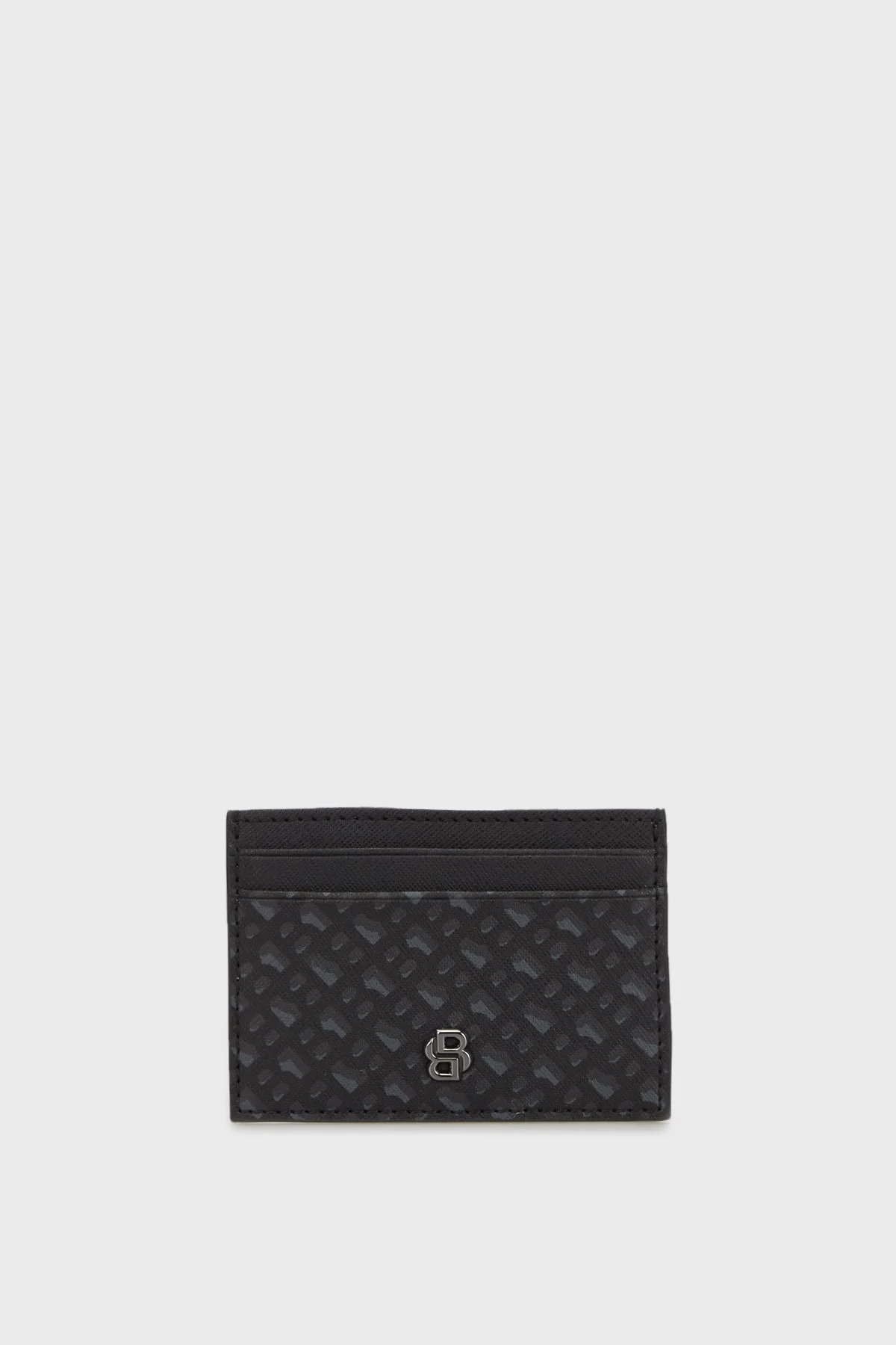 Boss Deri Monogram Logolu Erkek Kartlık 50536778 002 SİYAH - 1