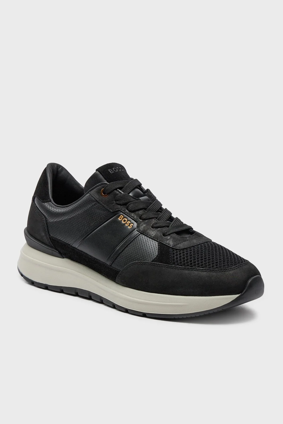 Boss Deri Sneaker Erkek Ayakkabı 50517307 001 SİYAH - 2