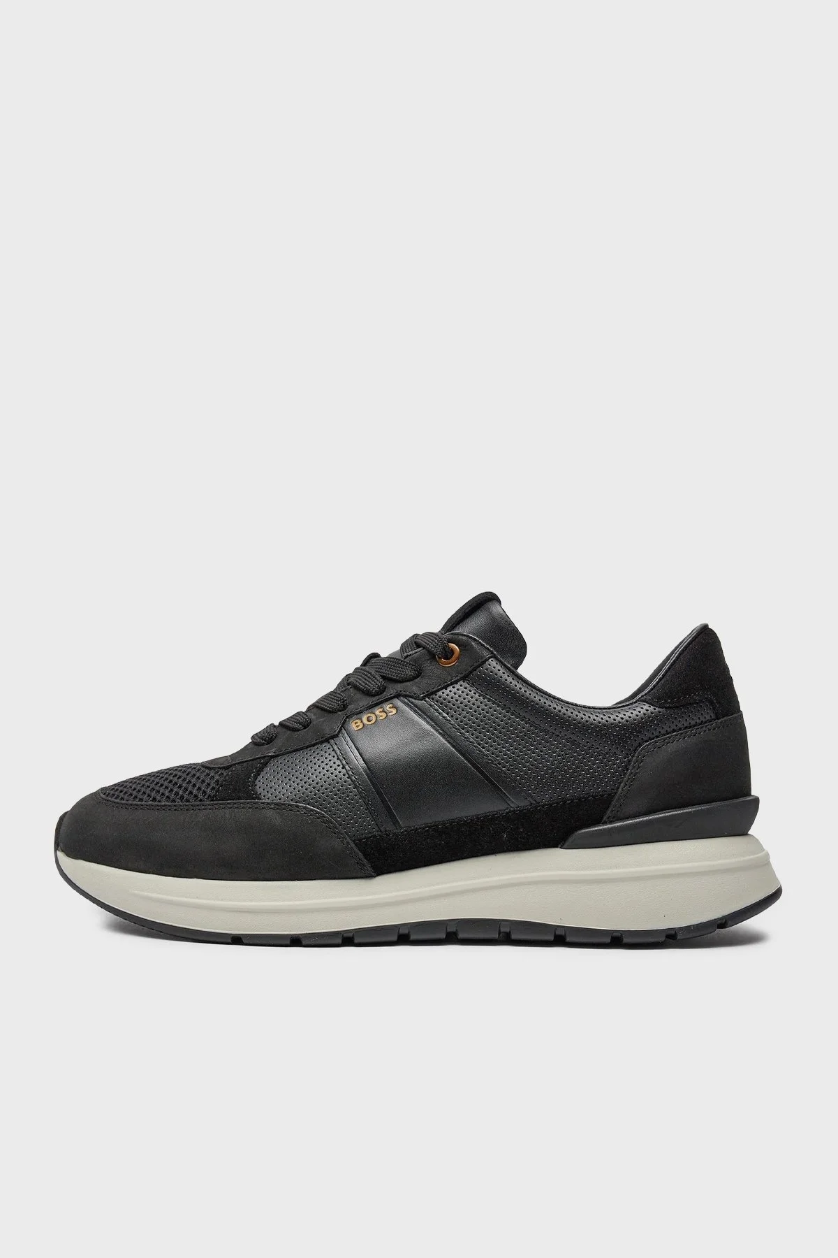 Boss Deri Sneaker Erkek Ayakkabı 50517307 001 SİYAH - 3