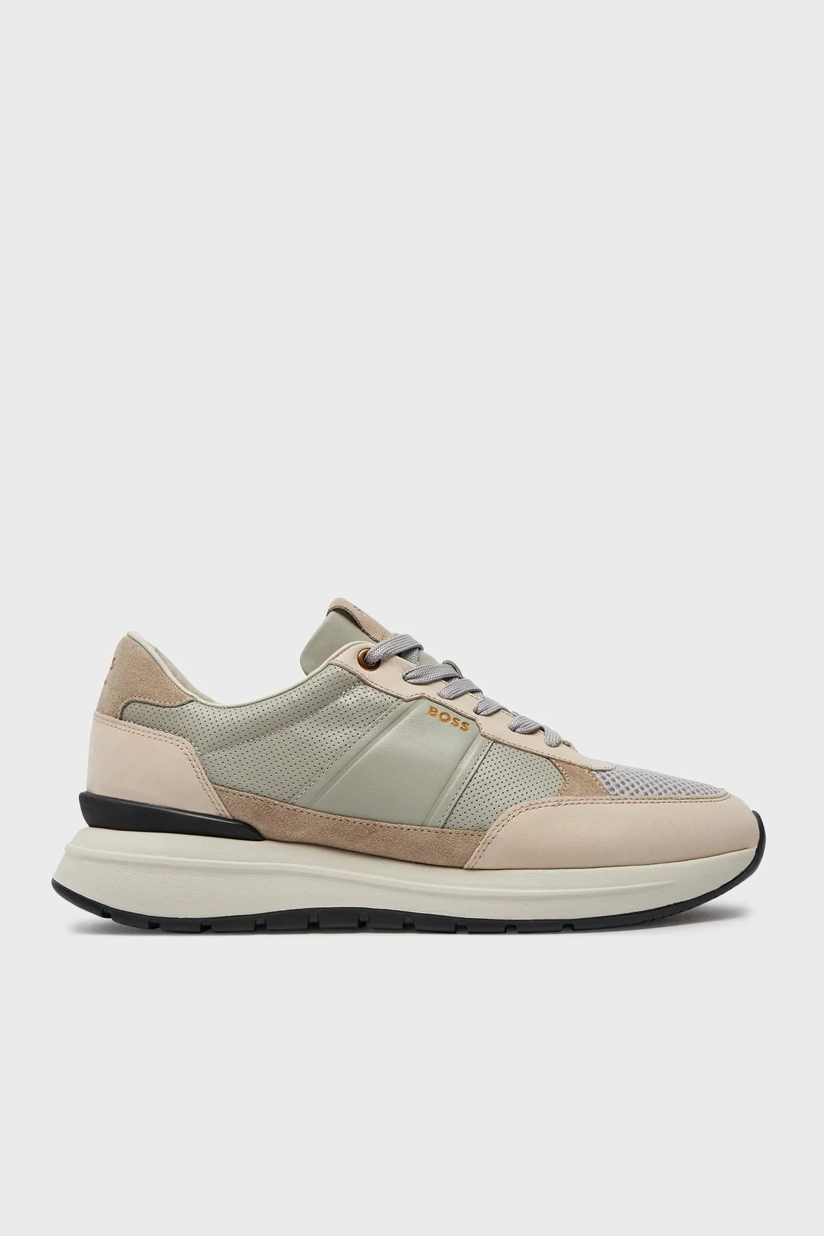 Boss Deri Sneaker Erkek Ayakkabı 50517307 060 BEJ - 1