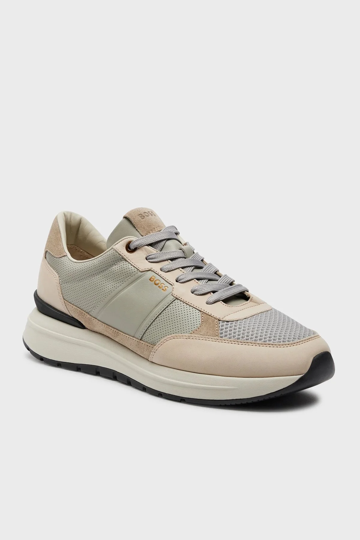 Boss Deri Sneaker Erkek Ayakkabı 50517307 060 BEJ - 2