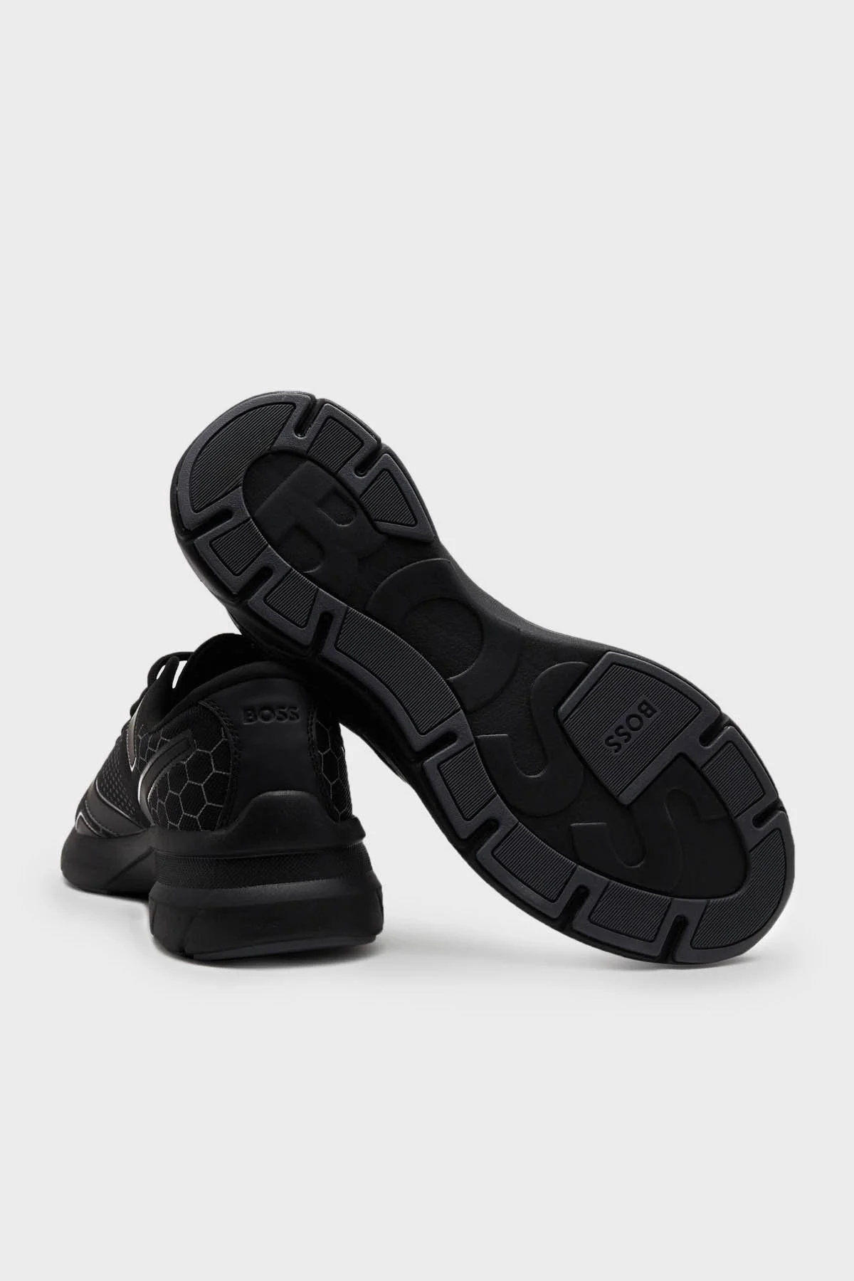 Boss Desen Detaylı Bağcıklı Spor Erkek Ayakkabı 50498915 007 SİYAH - 5